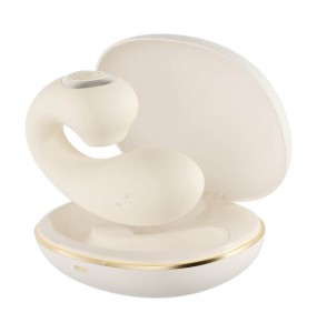 MizzZee - Naughty Whale Suction Wearable Vibrators (Chargeable - Beige)